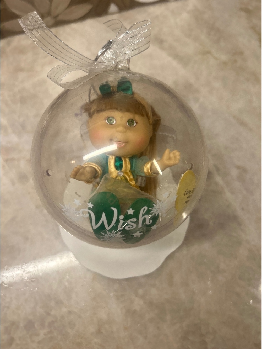 RARE Cabbage Patch Kids Lil Sprout "Wish" Christmas Ornament